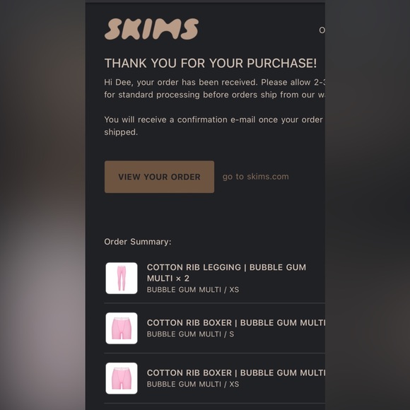 RARE skims bubble gum multi legging - Picture 6 of 6